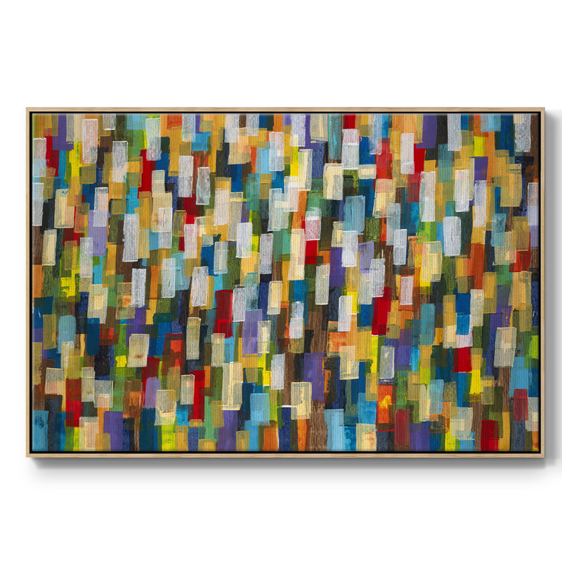 " Confetti II ", Natural, 25" H x 37" W x 2" D