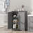 Floor Storage Cabinet Modern Storage Organizer with Adjustable Shelves &2 Doors-1777896545
