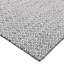 Tapis gris / blanc en coton tissé à la main Rhian-1515159711