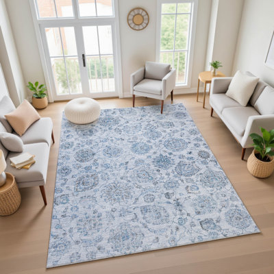 Tapis damassé de qualité supérieure lavable à la machine Ashington AMF1833
