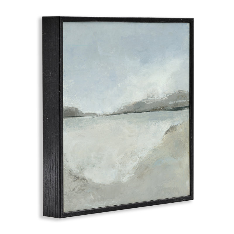  Abstrait patiné, impression numérique sur toile par Hannah Dawson, Giclée encadrée noir minuit, H 12 po x l 12 po
