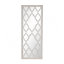 24 "x 60" miroir de plancher blanc patiné, miroir complet pour le salon de la chambre à coucher de la salle de bain