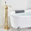 Lau 1 Handle Floor Waterfall Faucet Bath Filler with Diverter