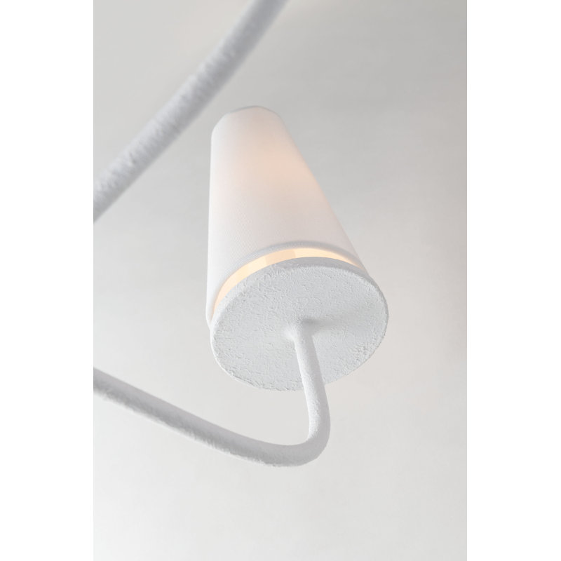 Marcel 8 - Light Chandelier, Gesso White