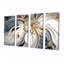 Abstrait fleur flottante blanche - ensemble d'art mural floral moderne 4 pièces-883465386