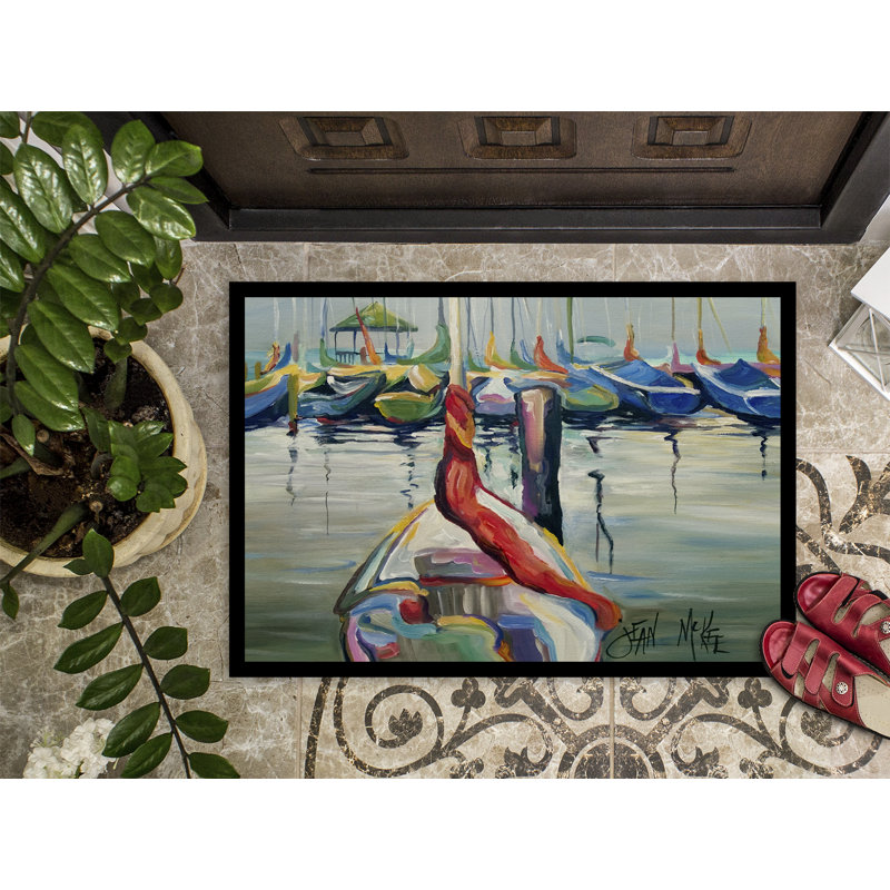 Tapis de porte d’intérieur anti-dérapant lasalle voiliers, Rectangle 2 pi x 3 pi