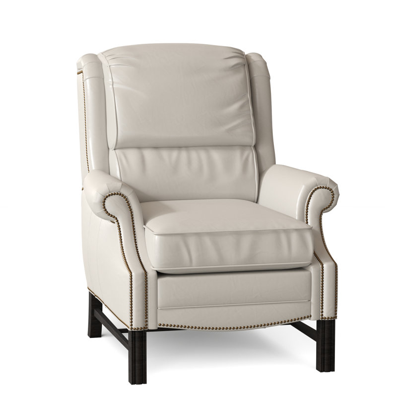 Alta Recliner, Outsider Raven Genuine Leather, Cobblestone, #9 French Natural