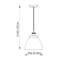 Anais 1 Light Glass Dome Pendant-139036413