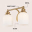 Éclairage pour meuble-lavabo à DEL en fer / verre Lauder-1581030047-1585121749