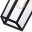 Schlesinger Black Steel Wall Light with High-transparency Glass-1377504057