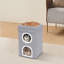 Mignon chat moderne pliable gris