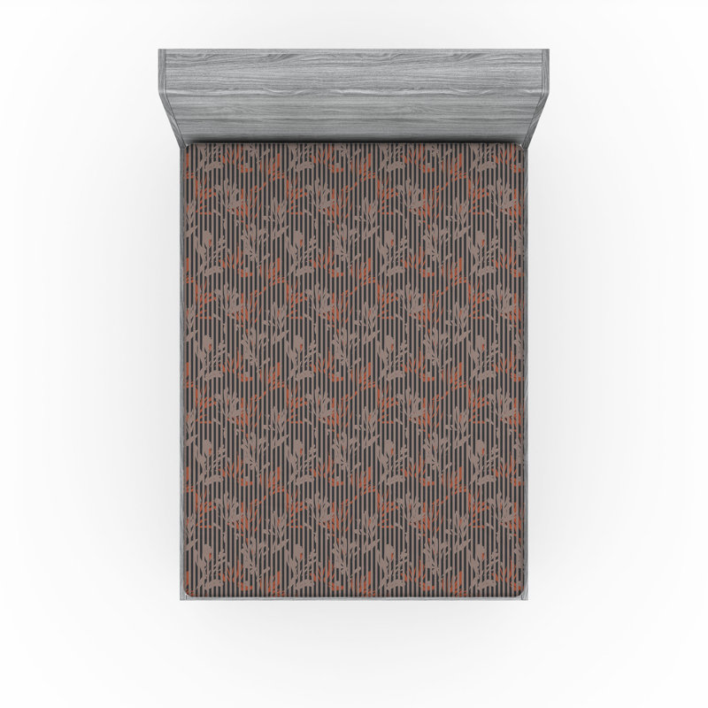 Drap-housse rétro Ambesonne, California King Fitted Sheet