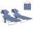 Chaise Lounge Chair Outdoor with Face Arm Hole, 5-Position Reclining Face Down Tanning Chair with Carry Strap, Side Pocket, Portable Folding Bed Cot for Patio Beach Pool, Gray-1458625620-1458625616