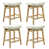 PU-White Seat/Wood Frame