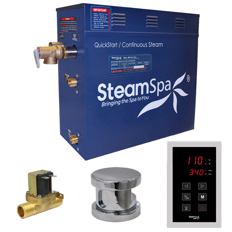 Oasis 7.5 Steam Generator Package, Brushed Nickel