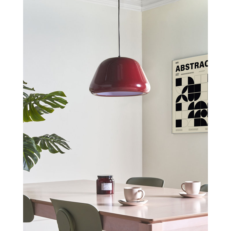 Metal Pendant Lamp JOKU, Red