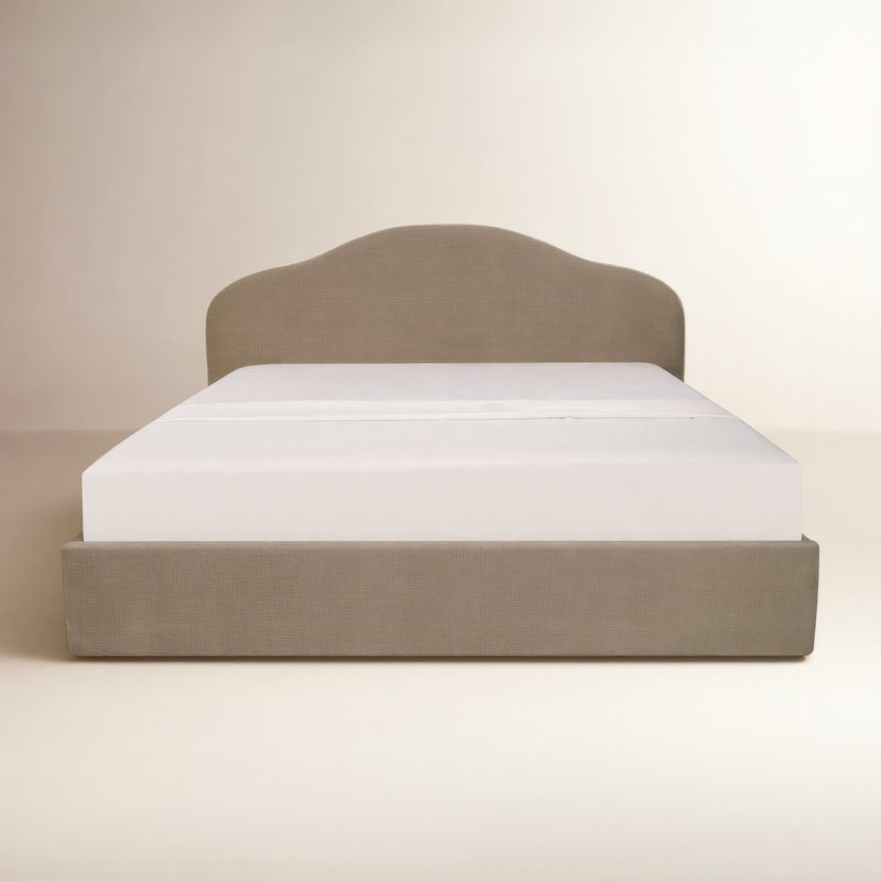 Maggie King Storage Bed Cream, Cream, King