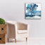 «Blue Impasto 2» par Chris Paschke, art mural sur toile