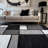 Astika Woven Geometric Gray/White/Black Area Rug - Modern Rectangles Polypropylene Carpet for Living Room, Bedroom, or Office-1688197385