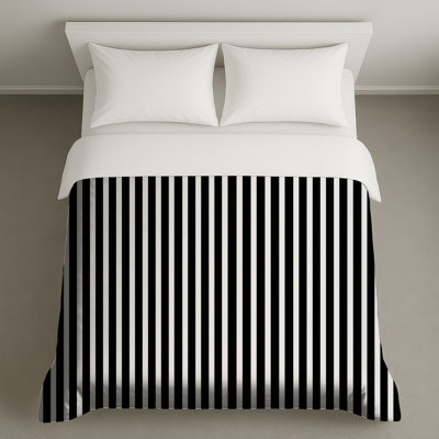 Housse de couette à rayures moderne