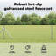 Vidaxl Fence With Posts PVC-Coated Steel-116798123-116798126