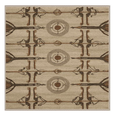Washable Archery Sports Area Rug
