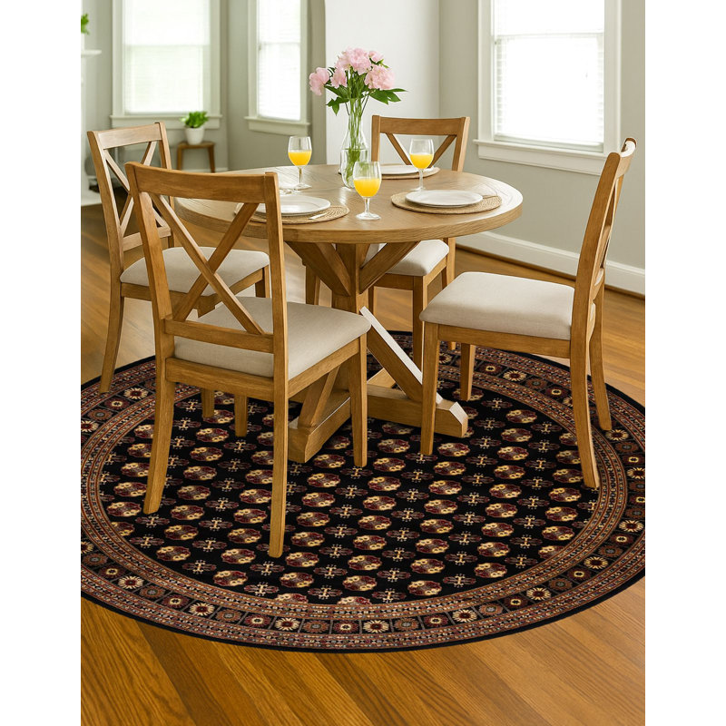 Tapis traditionnel Hinshaw, Rond 3 pi 3 po