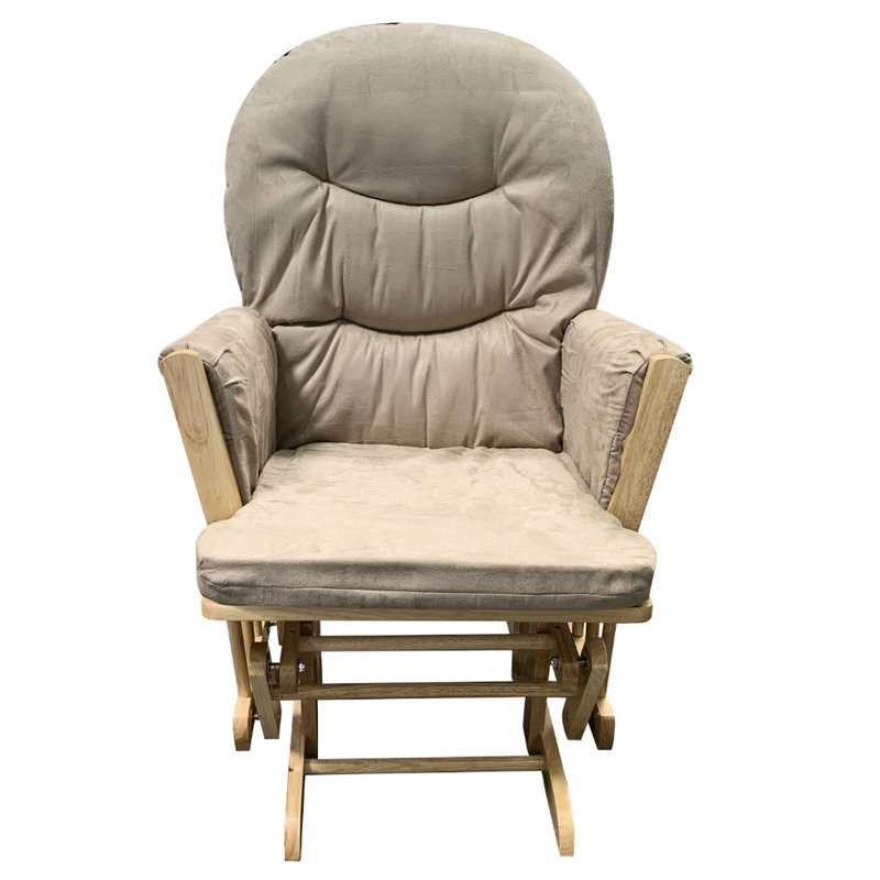 Fauteuil coulissant en microfibre taupe - Chêne naturel élégant au toucher avec fabrication de finition