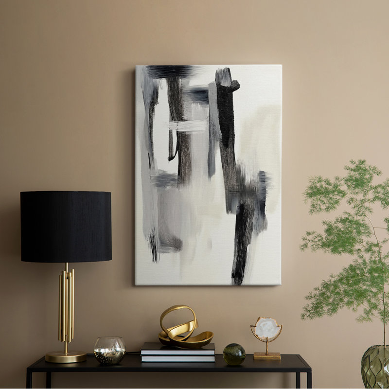 Série ABSTRACT DCCDV - Toile tendue avec châssis de qualité supérieure - Prêt à être accroché, H 60 po x l 40 po