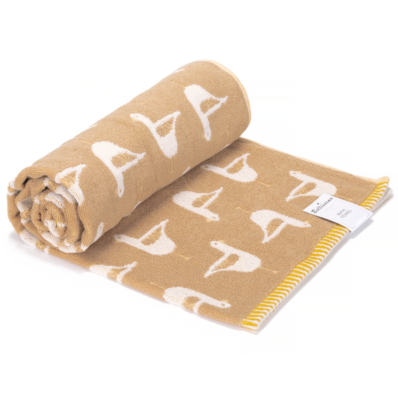 Seagull Towel Set, Beige, 4 Piece Towel Set