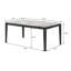 Ensemble de salle à manger rectangulaire blanc et gris-94375241