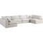 Canapé modulaire en velours réversible de 140 po de largeur Jocqua-2049956850