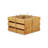 Farmstead Set of 3 Wood Storage Crates, Rustic Nesting Bins, Natural-305256264