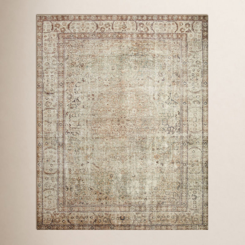 Tapis antique / sauge Loloi Margot CloudPile, Rectangle 7 pi 6 po x 9 pi 6 po