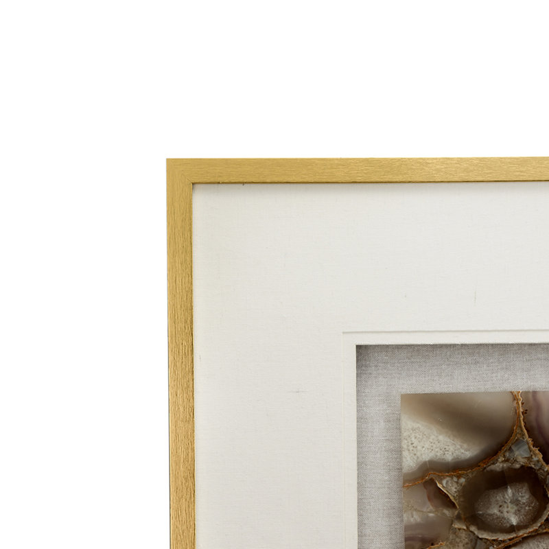 23.6X23.6" Agate Shadow Box Wall Decor