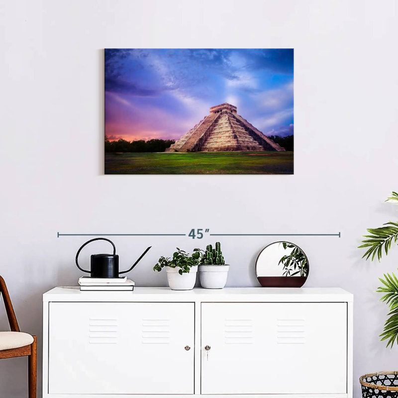 Adella Temple Of Kukulkan, 20" H x 30" W