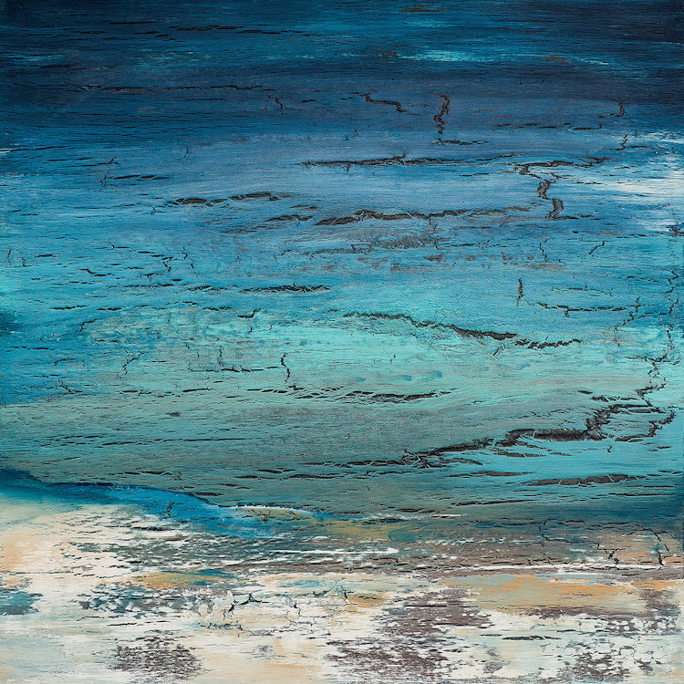«Winter» par Alicia Dunn, impression sur toile tendue, H 26 po x l 26 po x p 1,5 po, Toile tendue, Pas de tapis