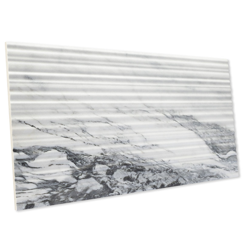 Touche Pleated Deco 11-3/4 In. X 23-1/2 In. Porcelain Floor And Wall Tile