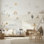 Papier peint pastel paysage scandinave amovible