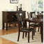 Ensemble de 2 chaises d'appoint simples et contemporaines au fini brun-1812808804