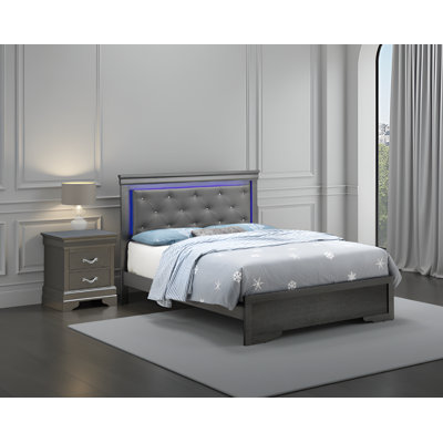 Ensemble de chambre à coucher avec lit double 2 pièces