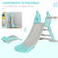 Glissade avec cerceau - pliable et charmant 18 mois 4 ans Blue Joy Divertissant