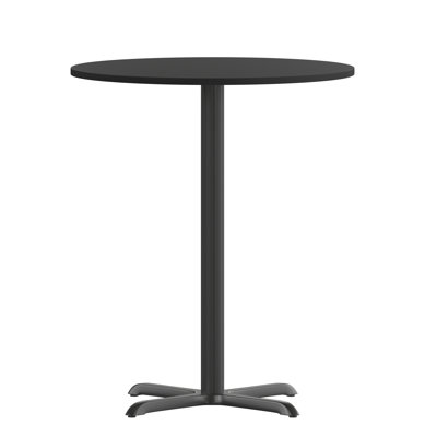 Carrus Round Laminate Table Top with Height Table Base