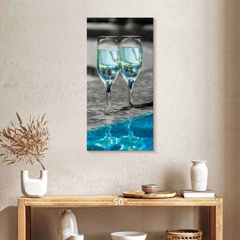" Pop Pool Wine " by SodaPopArt, 36" H x 18" W x 1.25" D