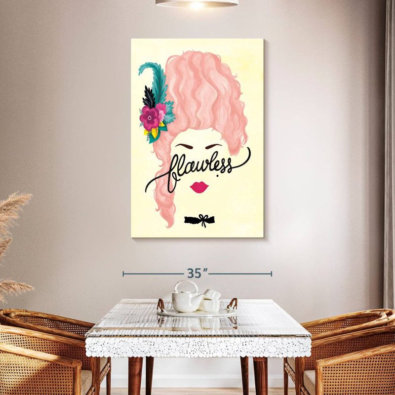 Marie Antoinette impeccable, H 48 po x l 32 po