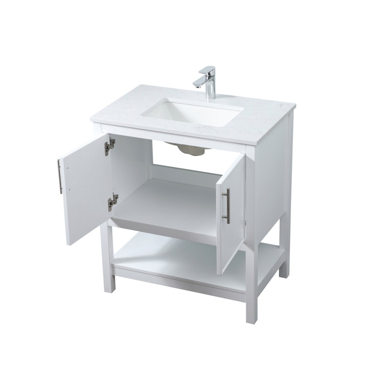 Ensemble de meuble-lavabo simple 30 po Everett, Blanc