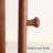 Medieval-Style White Waxwood Frame Rotatable Wall Mirror