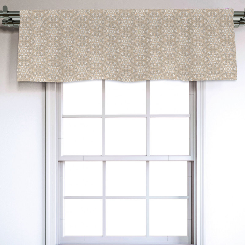 Sateen Ikat Ruffled Window Valance