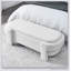 Linen Fabric Upholstered Bench with Large Storage Space for the Living Room, Entryway and Bedroom