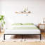 Structure de lit double en métal avec lattes en acier, lit plateforme de 14 pouces, silencieux, assemblage facile, noir-315236040-321667118-330811802